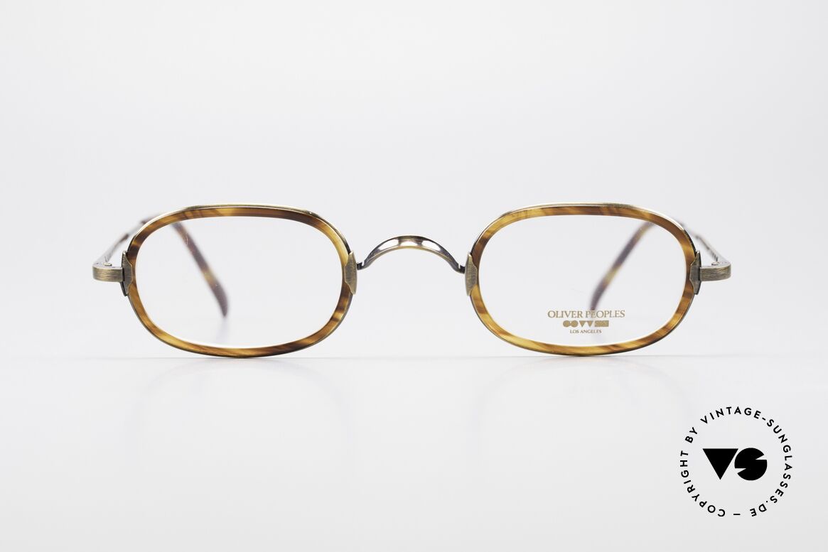 Oliver Peoples Fred Vintage Designer Brille Oval, vintage Oliver Peoples Designerbrille der späten 90er, Passend für Herren und Damen