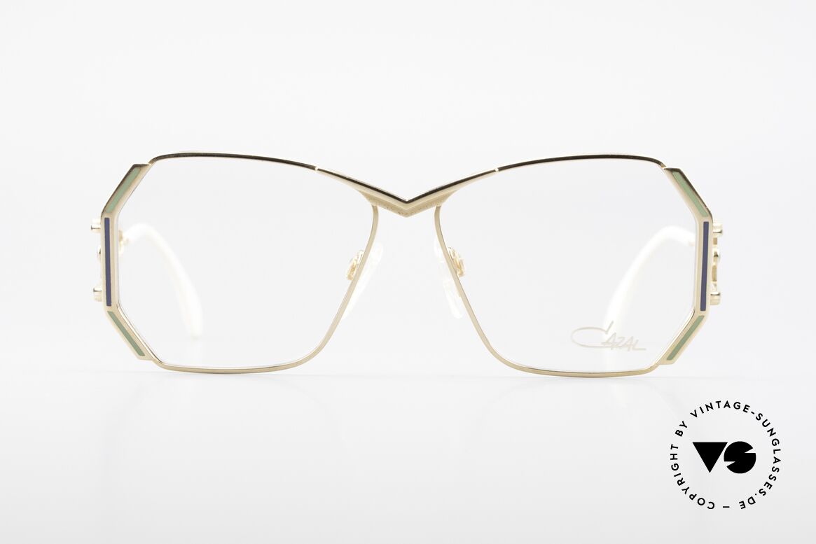 Cazal 225 Old School 80er HipHop Brille, tolles Design von Cari Zalloni mit auffälligen Bügeln, Passend für Damen