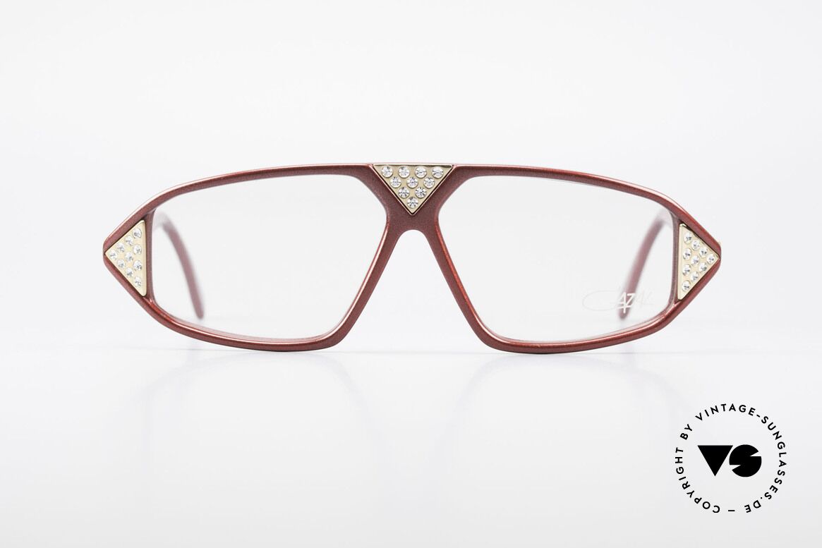 Cazal 199 80er Jahre Strass Brille Damen, seltene vintage Designerbrille von CAZAL, Passend für Damen