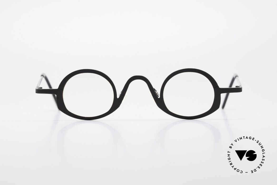 Theo Belgium Circle Trendsetter Vintage Brille, Theo Belgium Brille, weinrotes Unisex-Modell "Phil", Passend für Herren und Damen