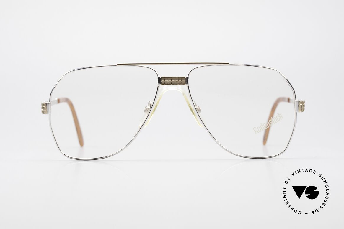 Rodenstock 002 Large 80er Aviator Brille Titan, 'OLD SCHOOL' Rodenstock Aviator Titan-Brille, Passend für Herren