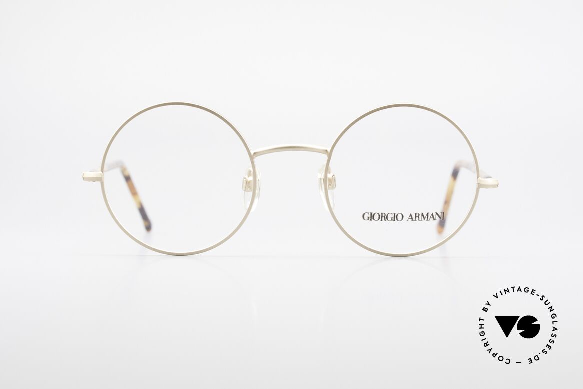 Giorgio Armani 117 80er Brille Zeitlos Rund, zeitlose Giorgio Armani vintage Designer-Fassung, Passend für Herren und Damen