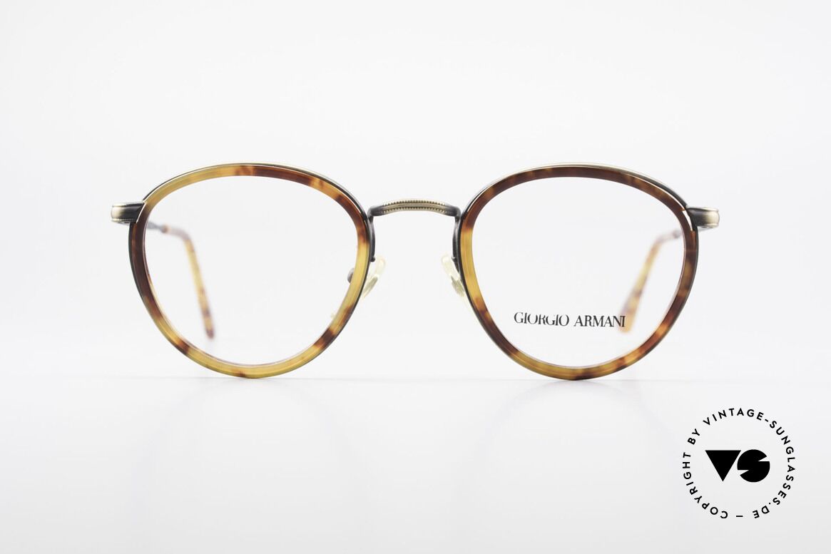 Giorgio Armani 101 Alte Panto Brille Herren 80er, alte 80er Pantobrille vom Modedesigner G. Armani, Passend für Herren