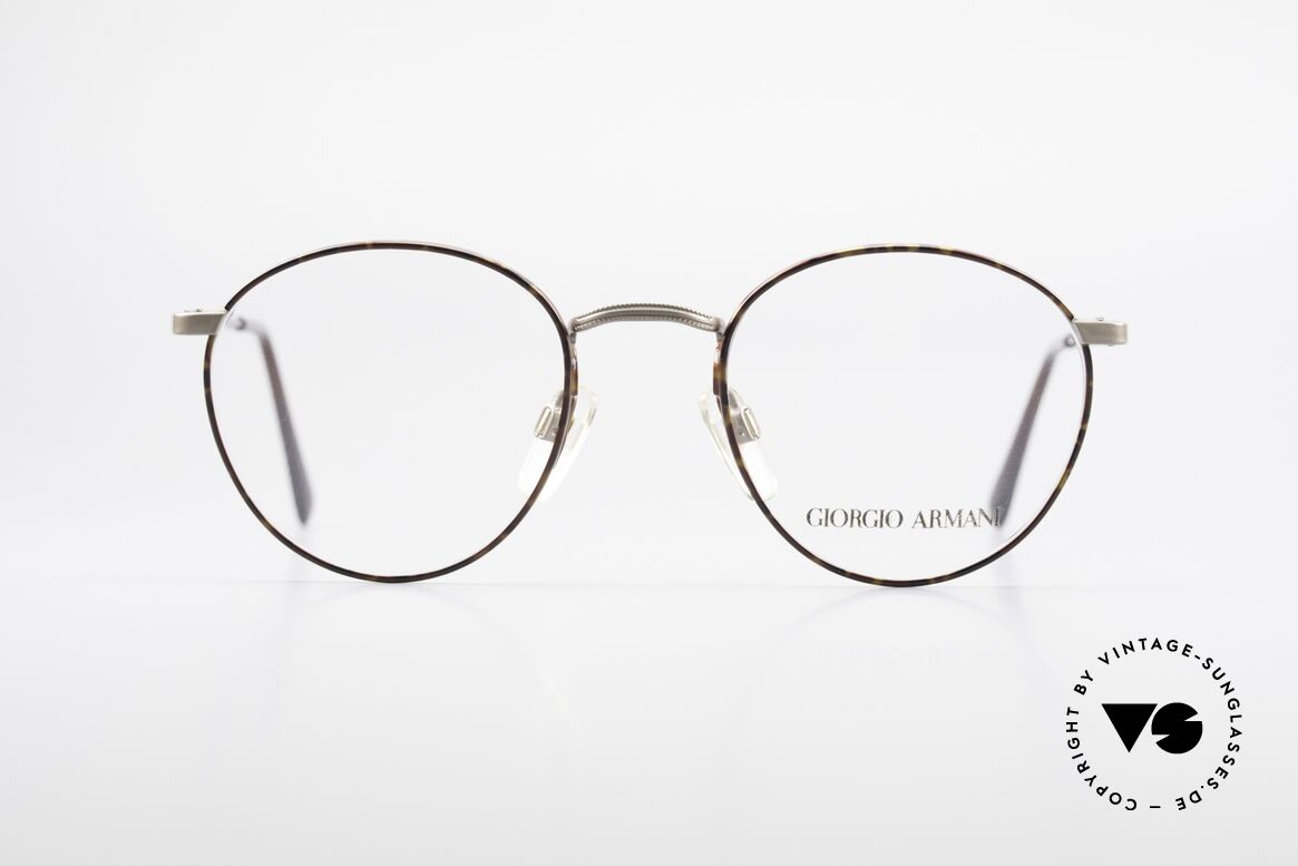 Giorgio Armani 166 No Retro Brille 80er Panto, Panto GIORGIO Armani vintage Designer-Fassung, Passend für Herren