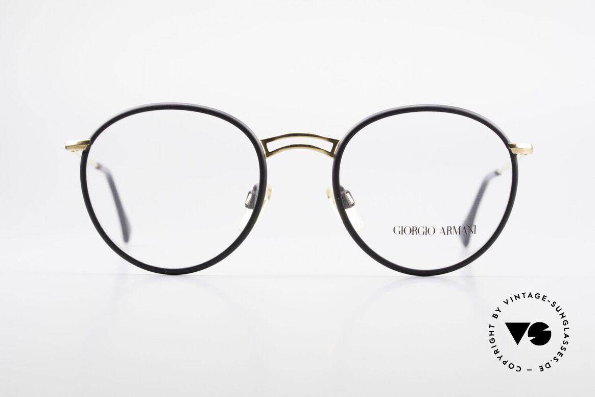 Giorgio Armani 152 Runde Vintage Brille Herren, mehr 'klassisch' geht nicht (bekannte Panto-Form), Passend für Herren