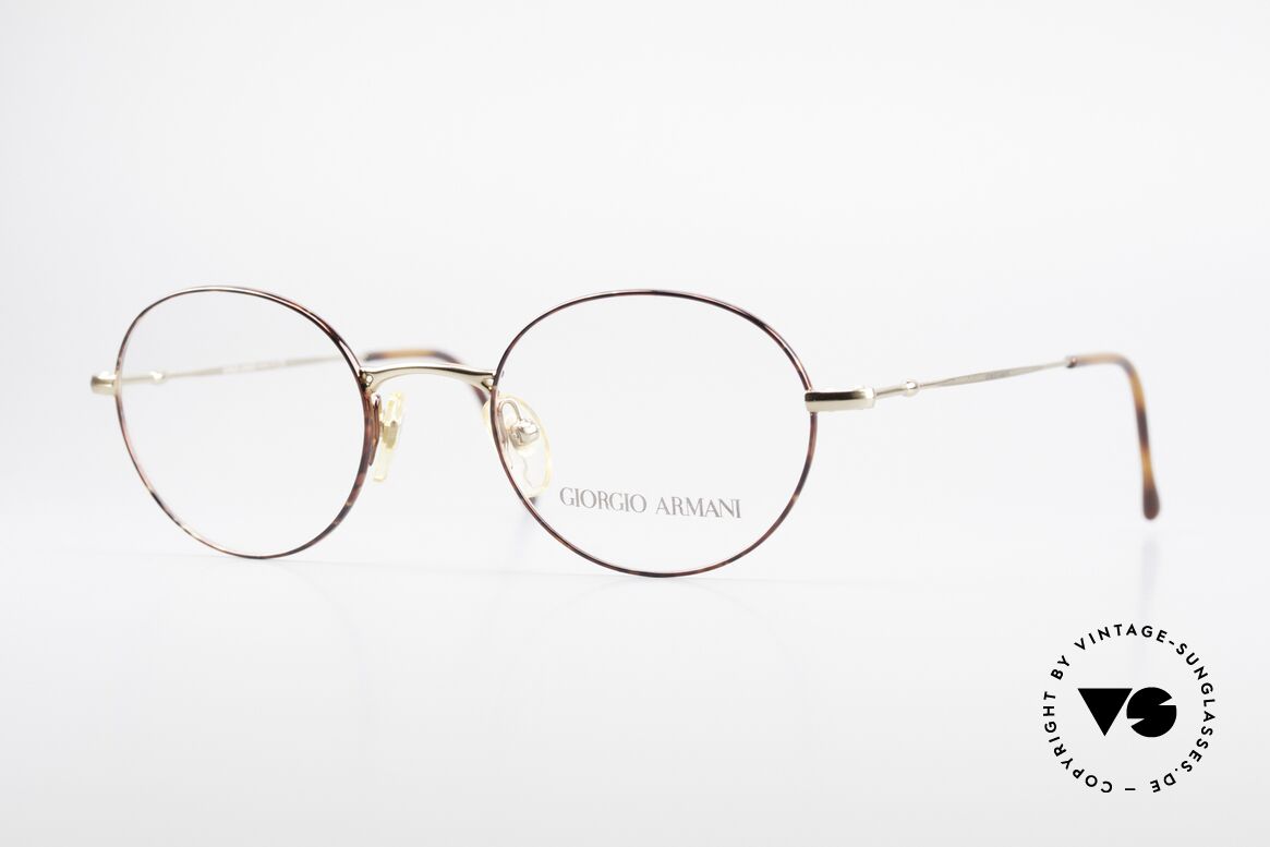 Giorgio Armani 252 Alte Vintage Brille Oval 90er, ovale vintage Brillenfassung vom GIORGIO ARMANI, Passend für Herren und Damen