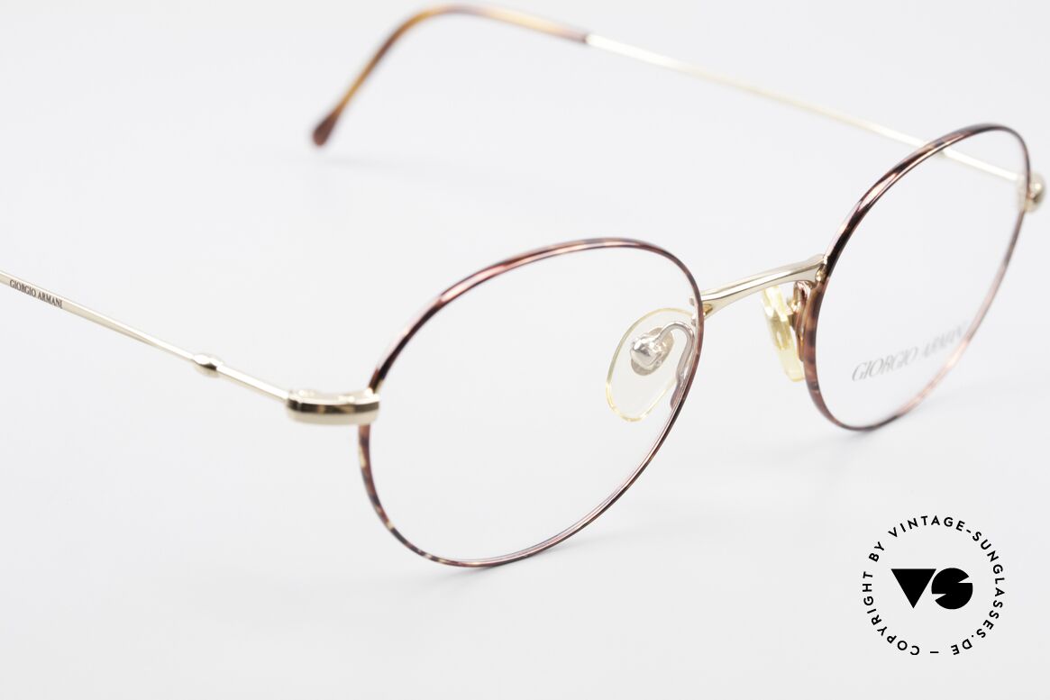 Giorgio Armani 252 Alte Vintage Brille Oval 90er, ungetragen (wie alle unsere 90er GA Brillenklassiker), Passend für Herren und Damen