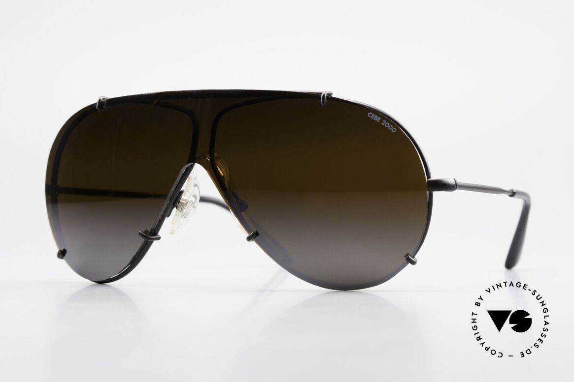 Cebe 2000 Vintage Ral­lye Sportbrille, teure CEBE Sportsonnenbrille für den extremen Einsatz, Passend für Herren