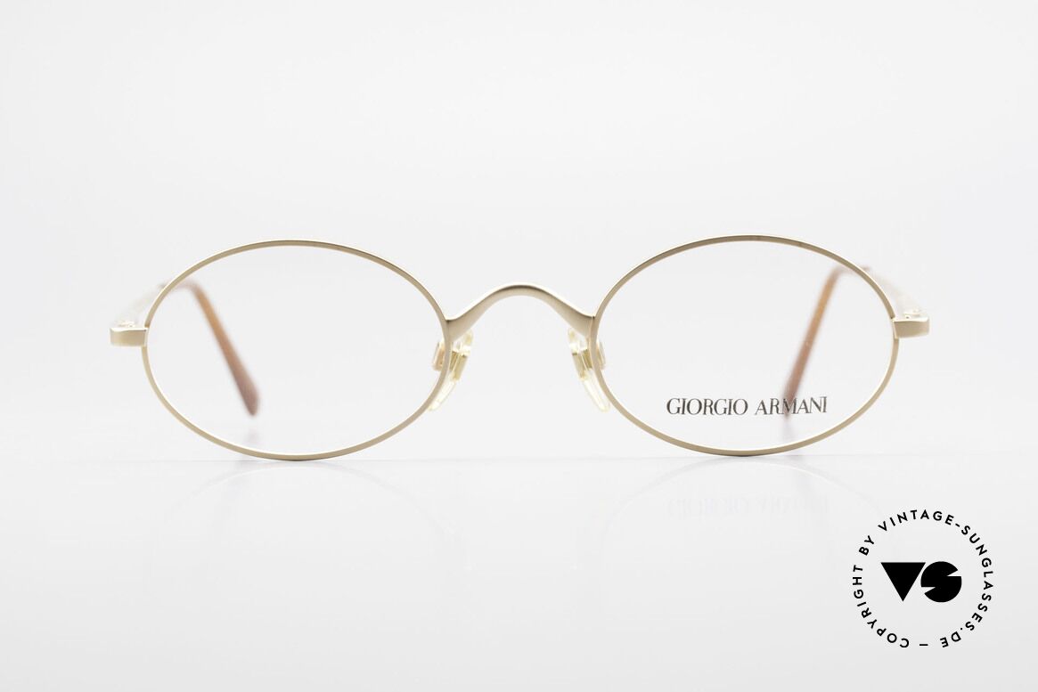 Giorgio Armani 122 Vintage Designerbrille Oval, zeitlose Giorgio ARMANI vintage Designer-Brillenfassung, Passend für Herren und Damen