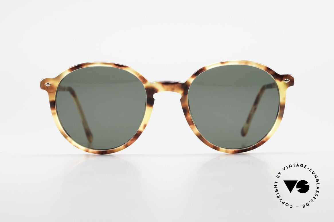 Giorgio Armani 325 Rare 90er Panto Sonnenbrille, klassische Brillenform in PremiumQualität (100% UV), Passend für Herren und Damen