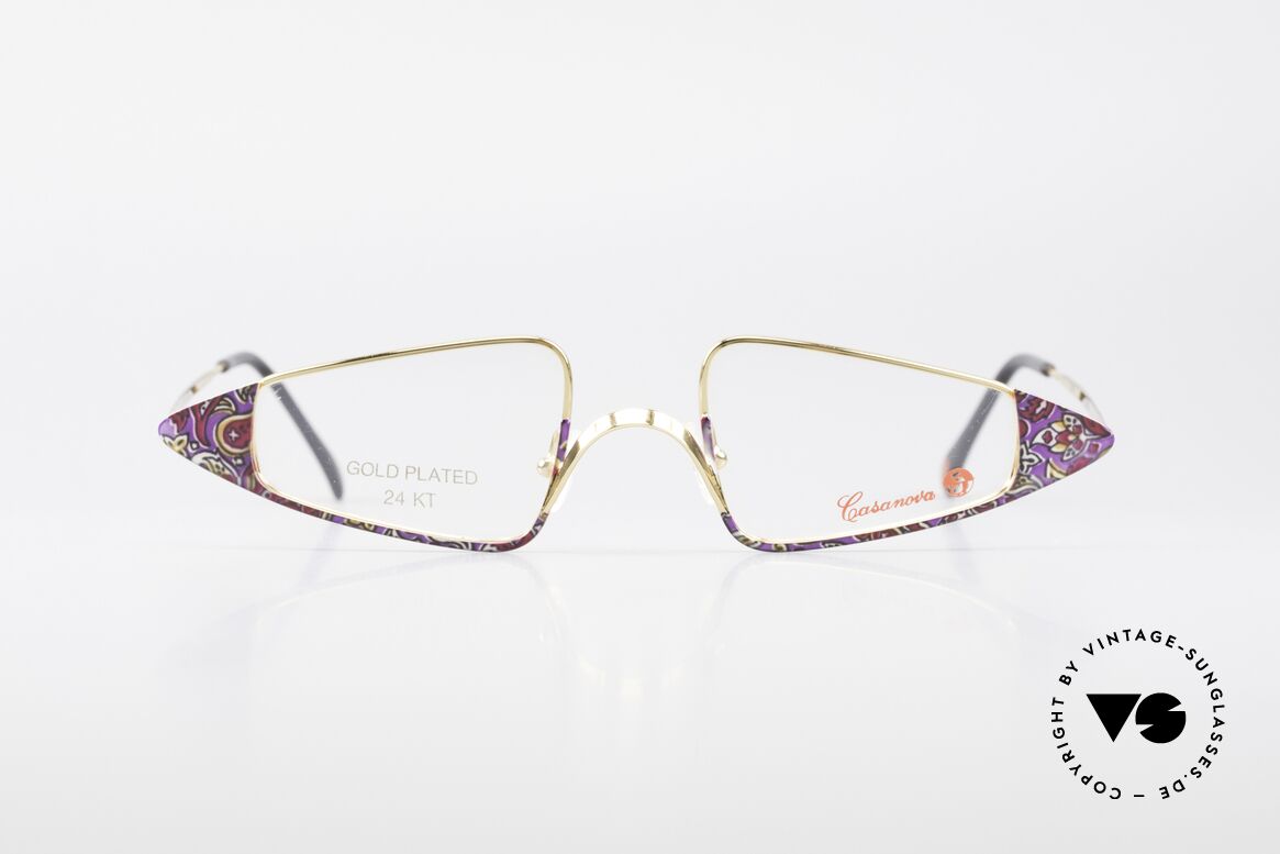 Casanova FC15 24kt Goldplattierte Lesebrille, zauberhafte Casanova Damenbrille von circa 1985, Passend für Damen