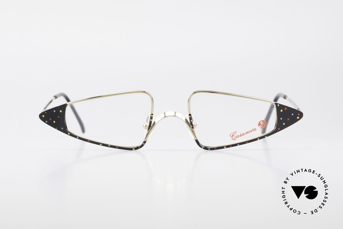 Casanova FC15 Außergewöhnliche Lesebrille, zauberhafte Casanova Damenbrille von circa 1985, Passend für Damen
