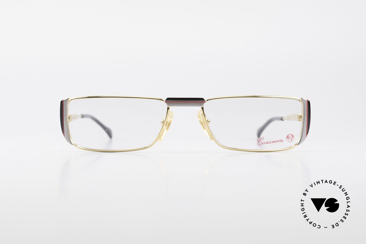 Casanova NM3 Eckige Lesebrille 80er Vintage, sehr markante 80er Jahre vintage Casanova Lesebrille, Passend für Herren und Damen