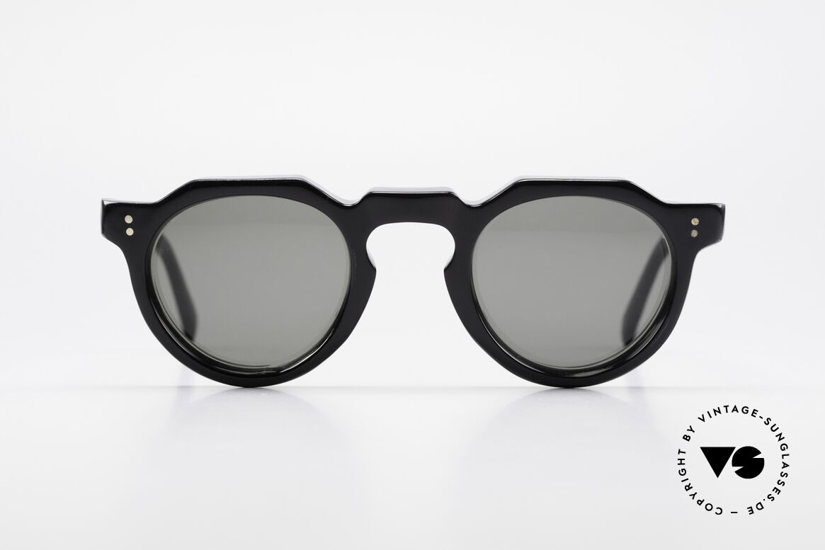 Lesca Panto 8mm 60er Frankreich Sonnenbrille, alte Lesca Sonnenbrille im Panto-Stil aus den 60ern, Passend für Herren
