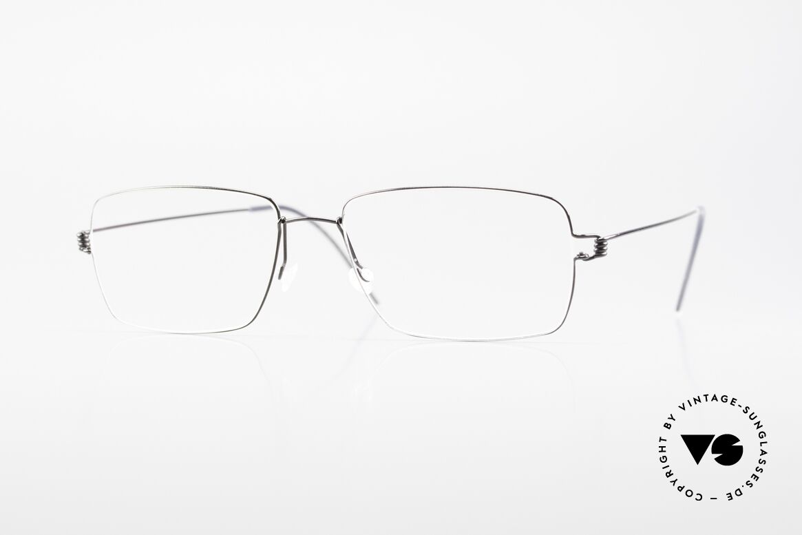 Lindberg Nikolaj Air Titan Rim Klassische Titan Herrenbrille, LINDBERG Air Titanium Rim Brille in Größe 54-17, 145, Passend für Herren