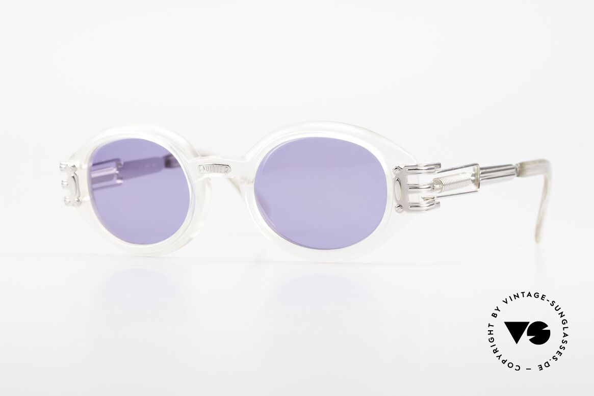 Jean Paul Gaultier 56-5203 Steampunk Designer Brille, vintage 1990er Jean Paul Gaultier Kultsonnenbrille, Passend für Herren und Damen