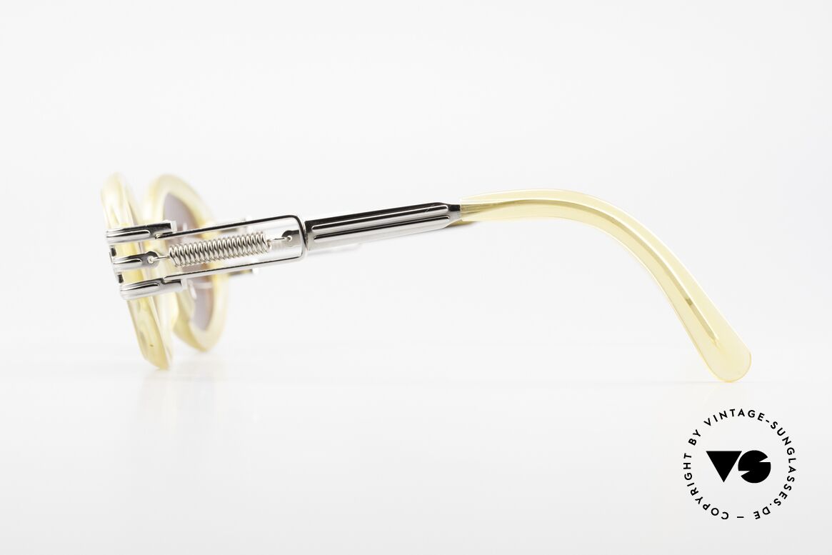 Jean Paul Gaultier 56-5203 90er Steampunk Brille Oval, monumental - (scheinbar für die Ewigkeit gemacht), Passend für Herren und Damen