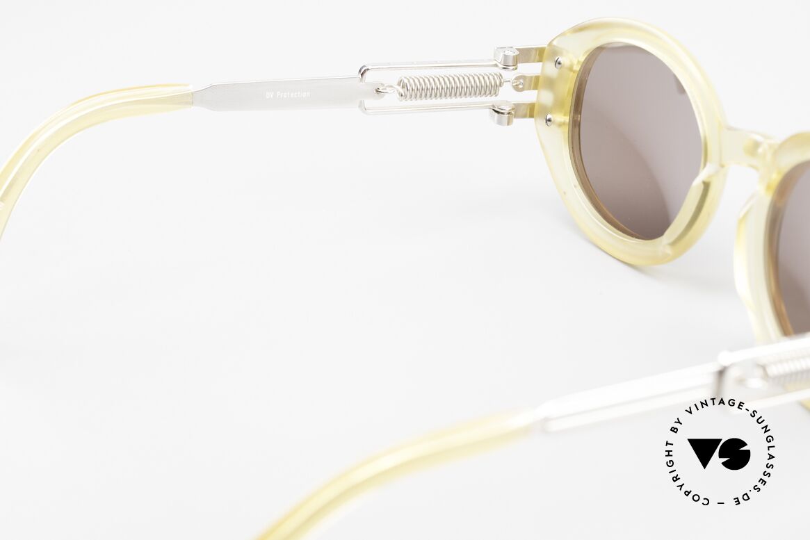Jean Paul Gaultier 56-5203 90er Steampunk Brille Oval, Größe: large, Passend für Herren und Damen