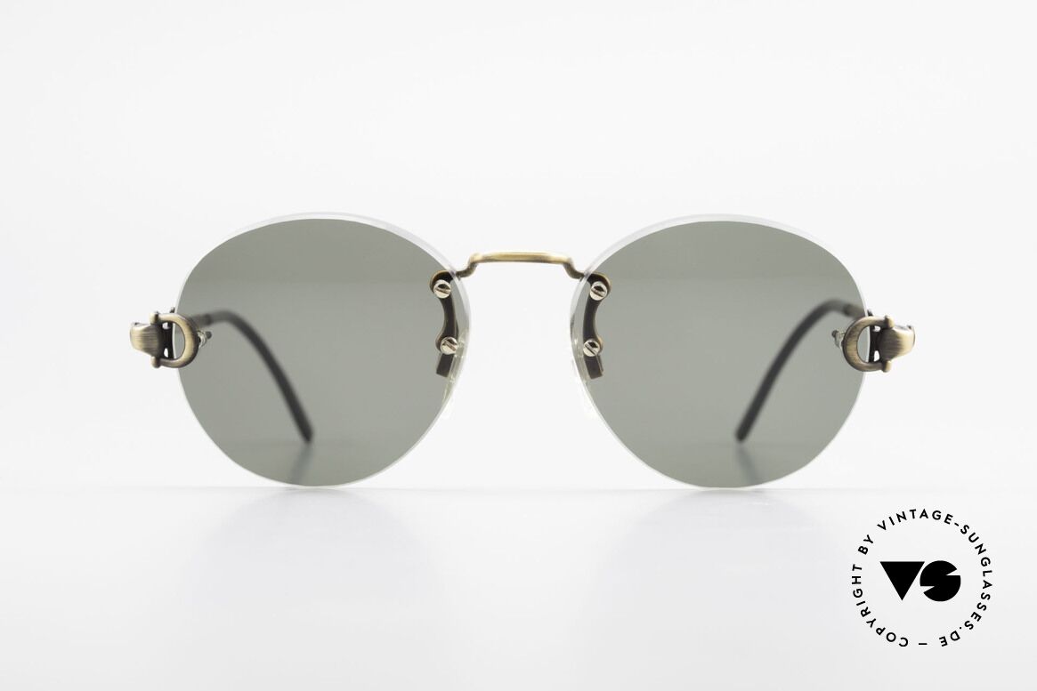 Gucci 2223 Runde Sonnenbrille Randlos, randlose vintage 1980er Sonnenbrille von GUCCI, Passend für Herren und Damen