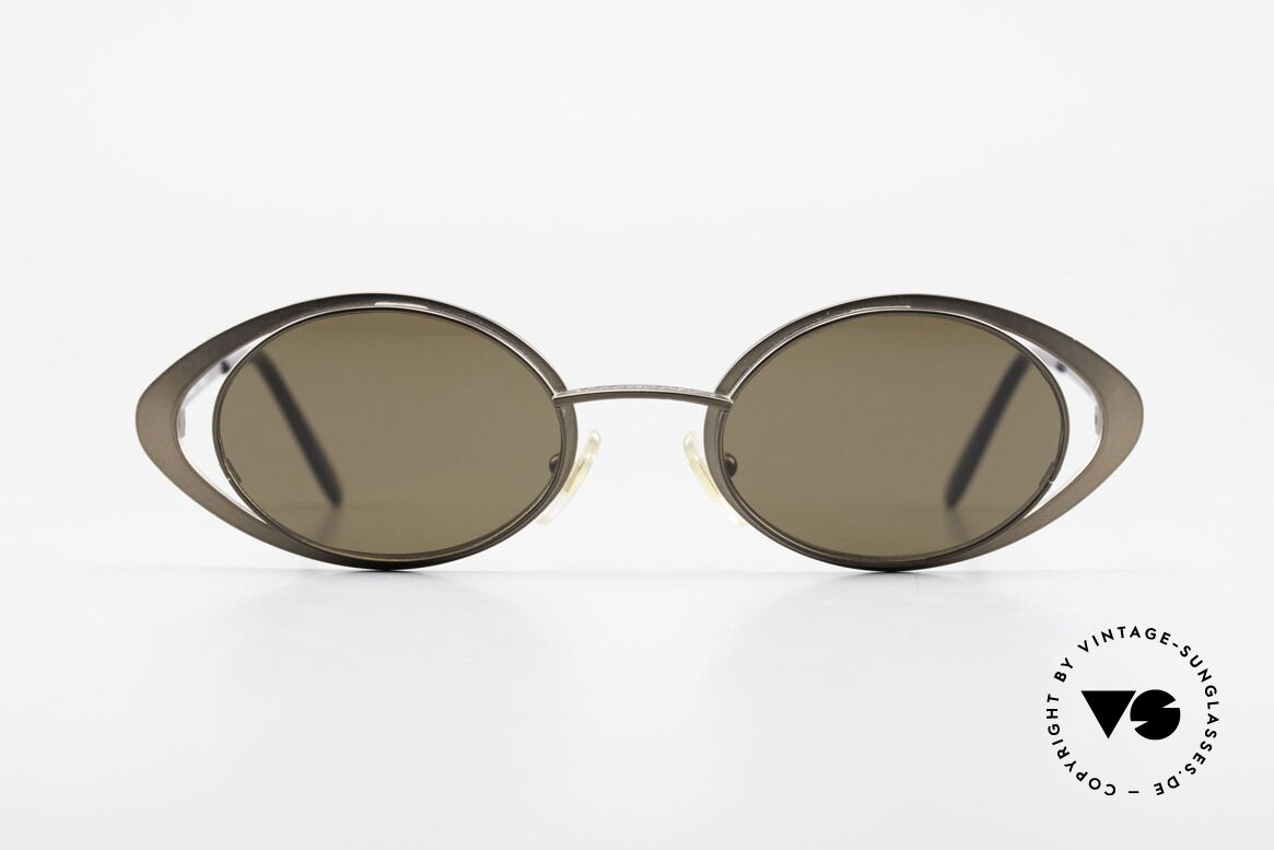 Karl Lagerfeld 4136 True Vintage Brille Oval 90er, echte vintage Karl Lagerfeld Designer-Sonnenbrille, Passend für Damen