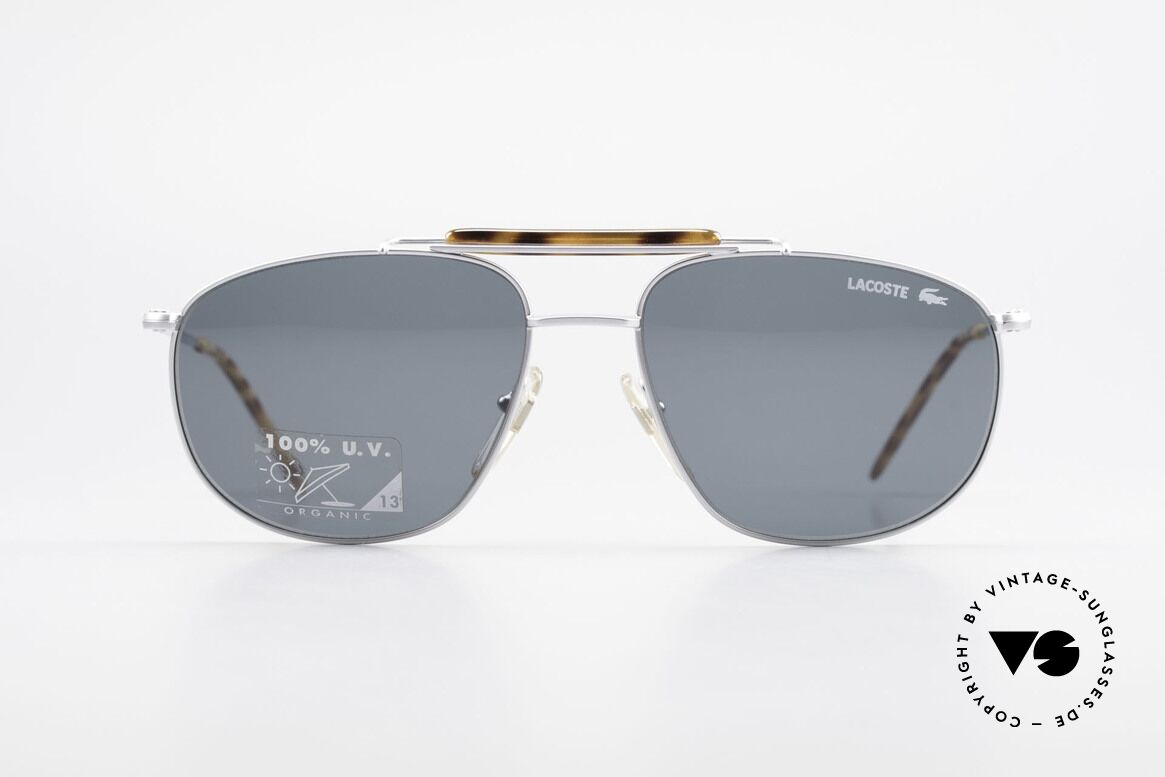 Lacoste 149 Titanium Sonnenbrille Herren, hochwertige Lacoste XL vintage Sonnenbrille, Passend für Herren