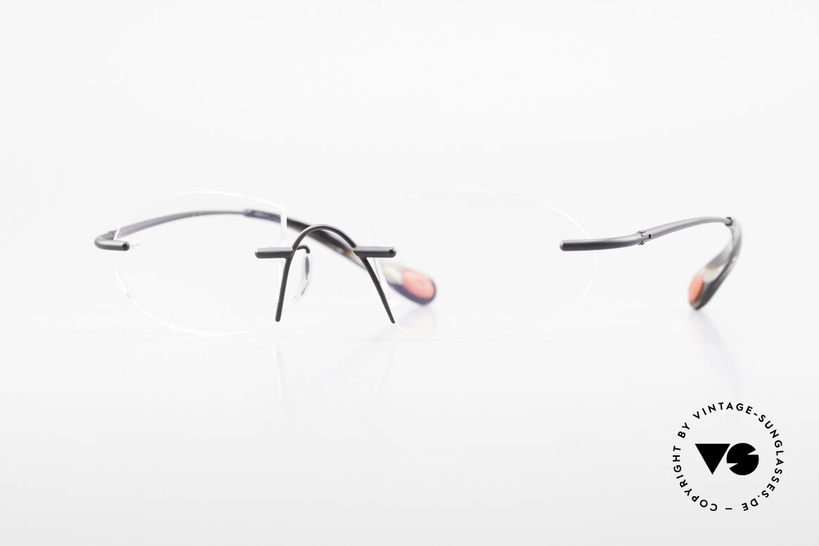 Bugatti 357 Odotype Randlose Designerbrille Rar, ORIGINAL high-tech Bugatti Brillenfasssung, Passend für Herren