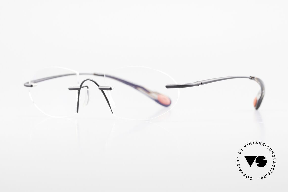Bugatti 357 Odotype Randlose Designerbrille Rar, ergonomischer Rahmen mit Federscharnieren, Passend für Herren