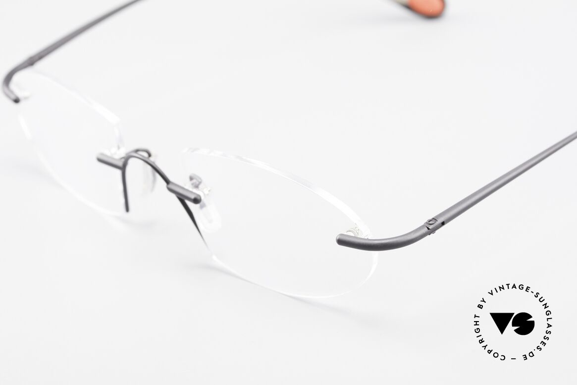 Bugatti 357 Odotype Randlose Designerbrille Rar, sehr spezielle Glasform; RANDLOS eingefasst, Passend für Herren