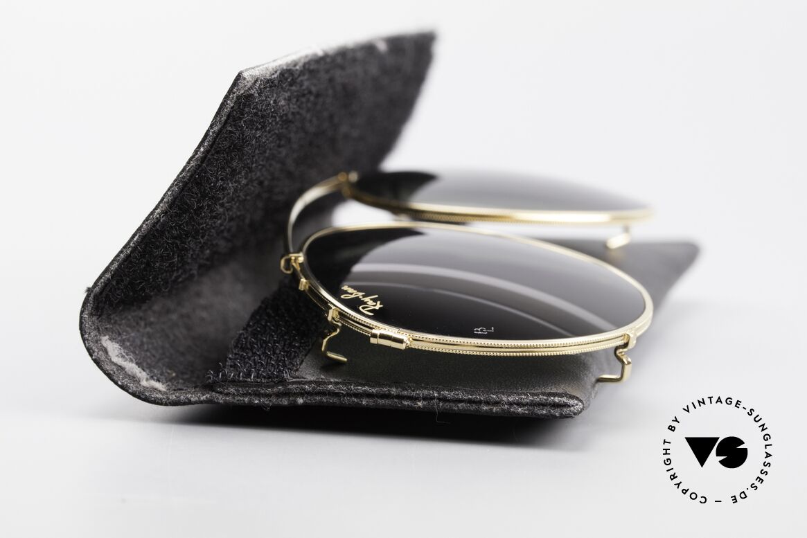 Ray Ban Round Metal 49 Clip On B&L USA Gläser Vorhänger, SonnenClip für das Modell 'Round Metal 49mm', Passend für Herren und Damen