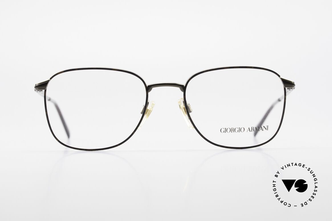 Giorgio Armani 236 Eckige Panto Vintage Brille, eckige Panto-Form; ein absoluter Brillen-Klassiker!, Passend für Herren