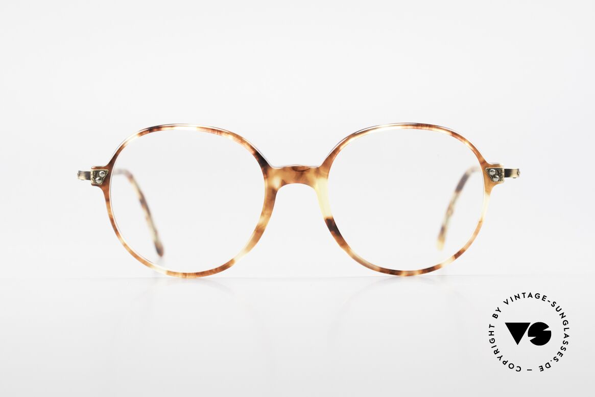 Giorgio Armani 334 Vintage Brillenfassung Rund, zeitlose Giorgio Armani Designer-Brille aus Italien, Passend für Herren und Damen