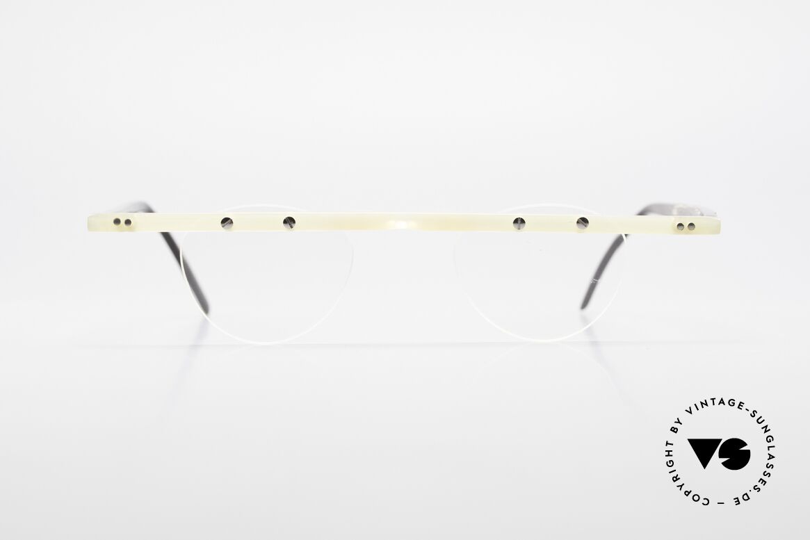 Theo Belgium Fhefa Rare 90er Büffelhorn Brille, Theo Belgium: die eigenwilligste Brillenmarke, weltweit, Passend für Herren und Damen