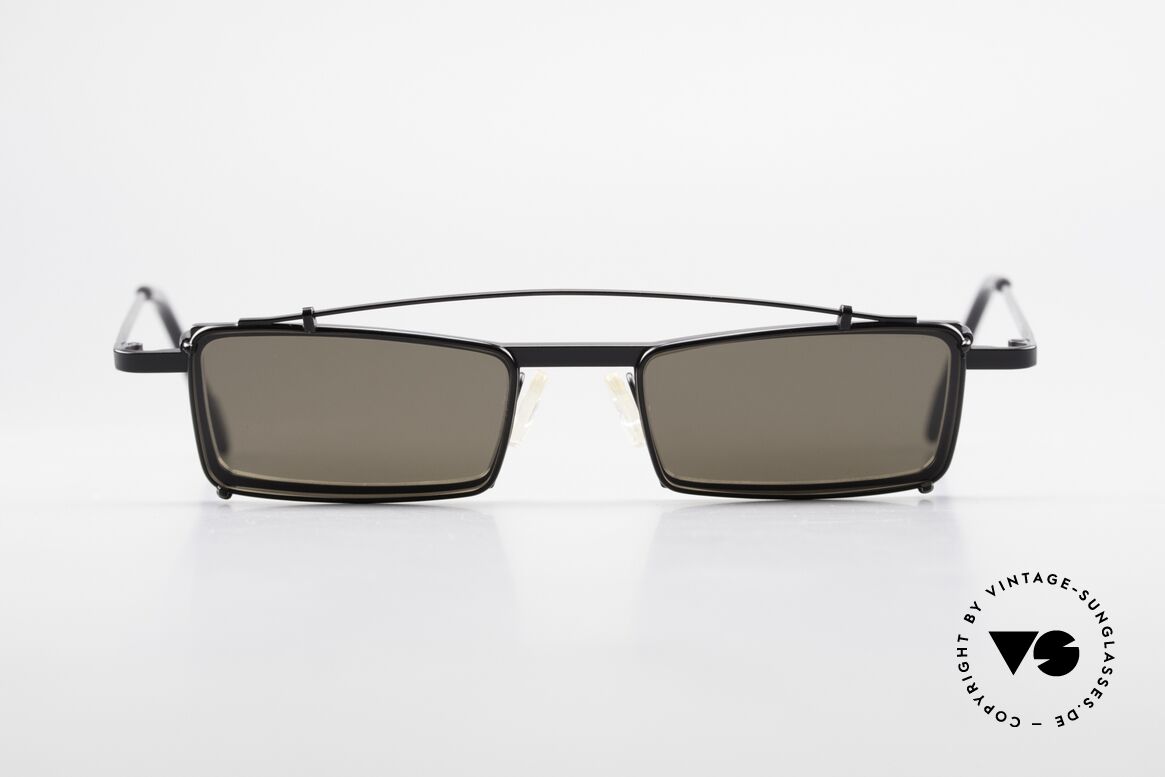 Theo Belgium XM Eckige Designerbrille Clip On, Theo Belgium: die eigenwilligste Brillenmarke, weltweit, Passend für Herren