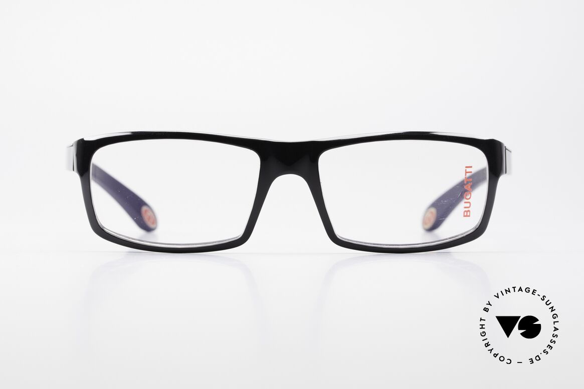 Bugatti 533 Designer Luxusbrille Herren, markante Kunststoff Brillenfassung von Bugatti, Passend für Herren
