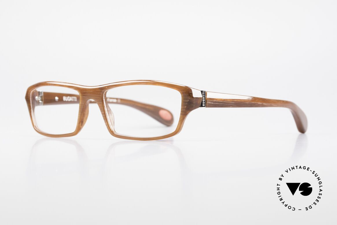 Bugatti 471 Klassische Designerbrille Men, optimaler Tragekomfort dank Feder-Scharnieren, Passend für Herren