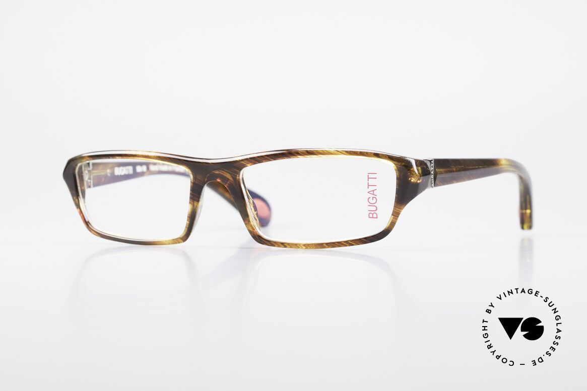 Bugatti 470 Seltene Herren Designerbrille, klassische high-tech Brillenfassung von Bugatti, Passend für Herren