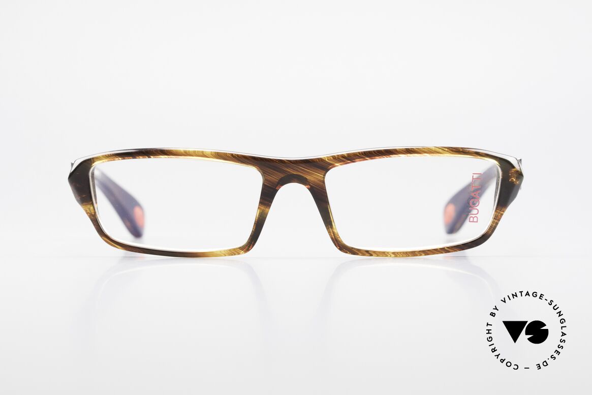 Bugatti 470 Seltene Herren Designerbrille, klassische high-tech Brillenfassung von Bugatti, Passend für Herren