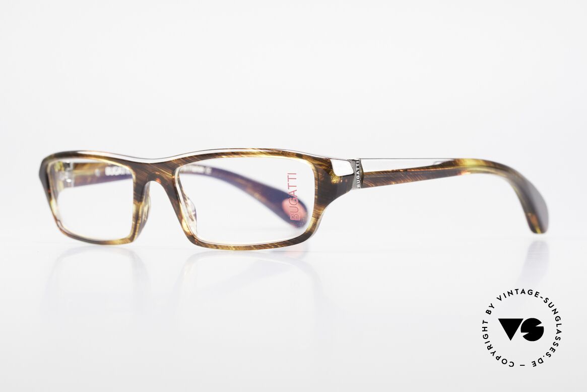 Bugatti 470 Seltene Herren Designerbrille, optimaler Tragekomfort dank Feder-Scharnieren, Passend für Herren