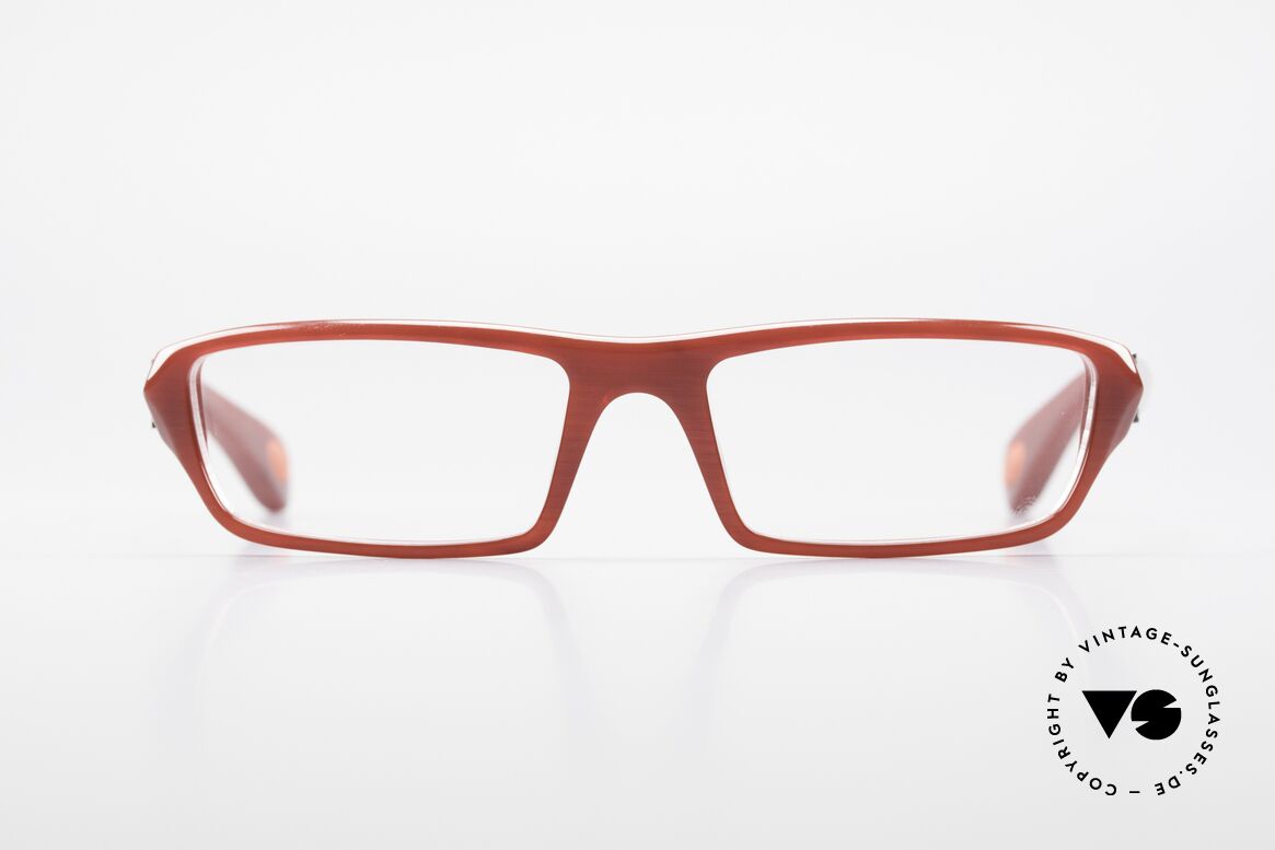 Bugatti 470 Edle Designerbrille Dunkelrot, klassische high-tech Brillenfassung von Bugatti, Passend für Herren