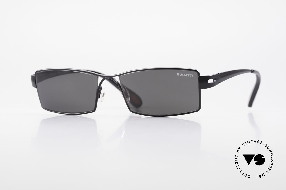 Bugatti 499 Rare XL Designersonnenbrille, markante high-tech Sonnenbrille von BUGATTI, Passend für Herren