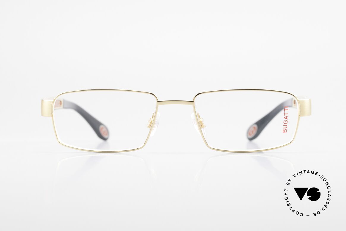 Bugatti 522 Padouk Edelholz Titan Gold, Bugatti LUXUS-Brille 522 in unfassbarer Qualität, Passend für Herren