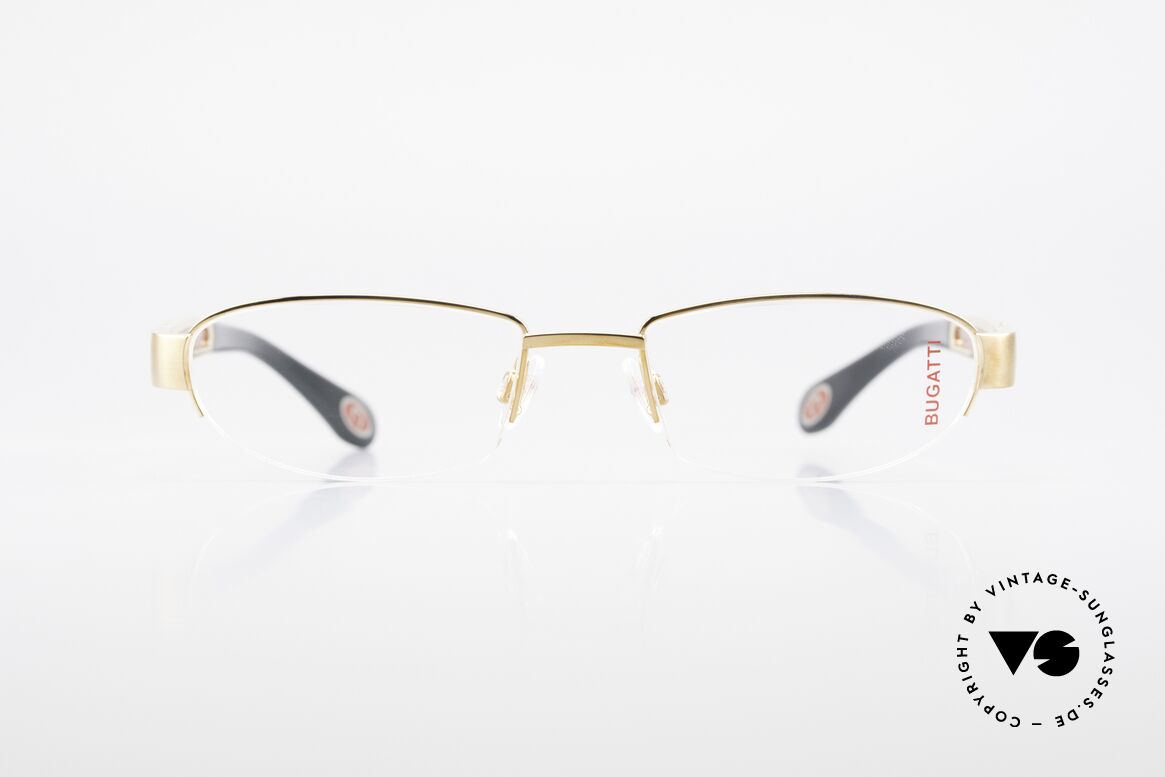 Bugatti 520 Padouk Edelholz Gold Titan, Bugatti LUXUS-Brille 520 in unfassbarer Qualität, Passend für Herren