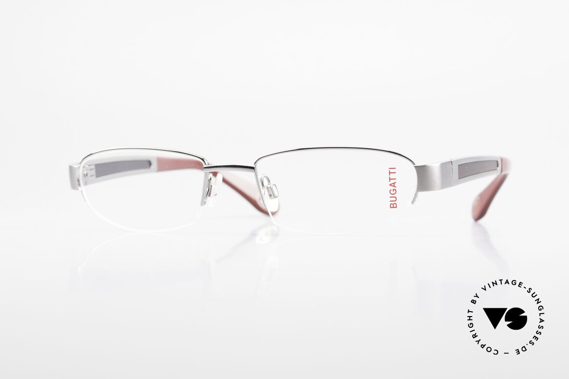 Bugatti 520 Ebenholz Brille Ruthenium, BUGATTI LUXUS-Brille 520 in unfassbarer Qualität, Passend für Herren