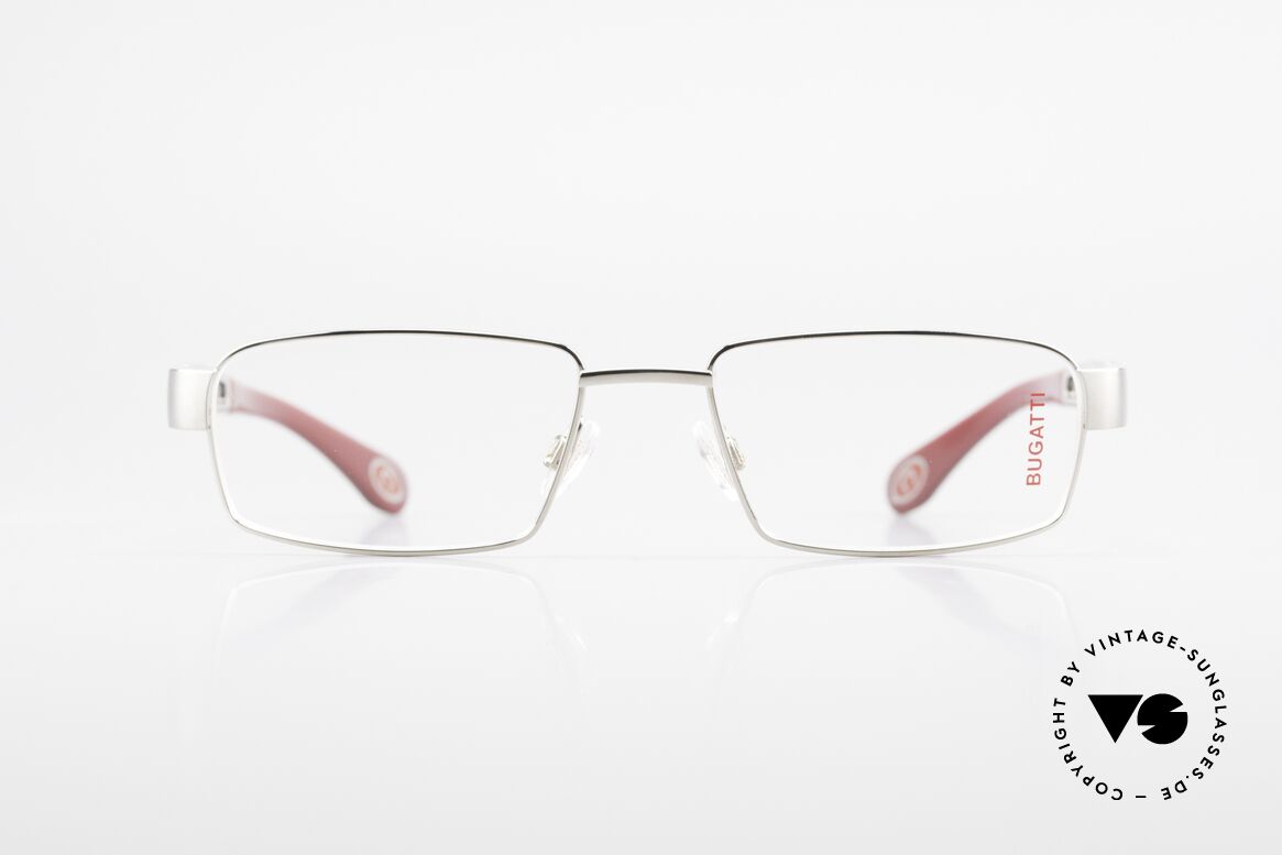 Bugatti 522 Palladium Ebenholz Titanbrille, BUGATTI LUXUS-Brille 522 in unfassbarer Qualität, Passend für Herren