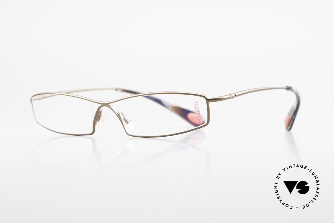 Bugatti 204 Odotype Limited Vintage Luxus Brille, high-tech Rahmen mit genialer Glaseinfassung, Passend für Herren