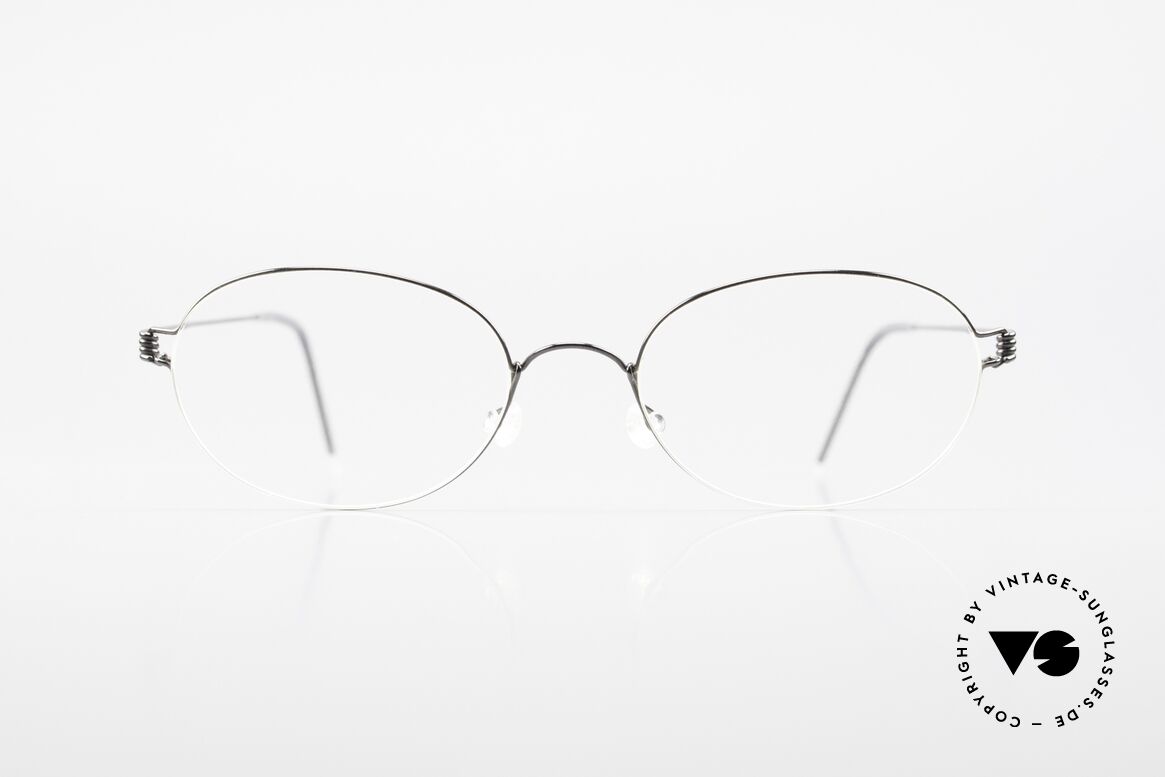 Lindberg Galar Air Titan Rim Ovale Titanium Brille Unisex, LINDBERG Air Titanium Rim Brille in Größe 52-19, 145, Passend für Herren und Damen