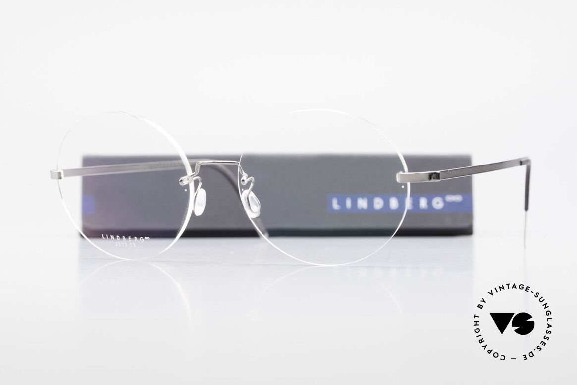 Lindberg 2333 Spirit Titan Runde Randlose Titanium Brille, so zeitlos, stilvoll und innovativ = Prädikat "VINTAGE", Passend für Herren und Damen