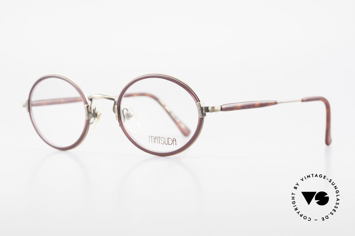 Matsuda 2834 Rund Ovale 90er Luxus Brille, unter Kennern längst geschätzt & entsprechend begehrt, Passend für Herren und Damen