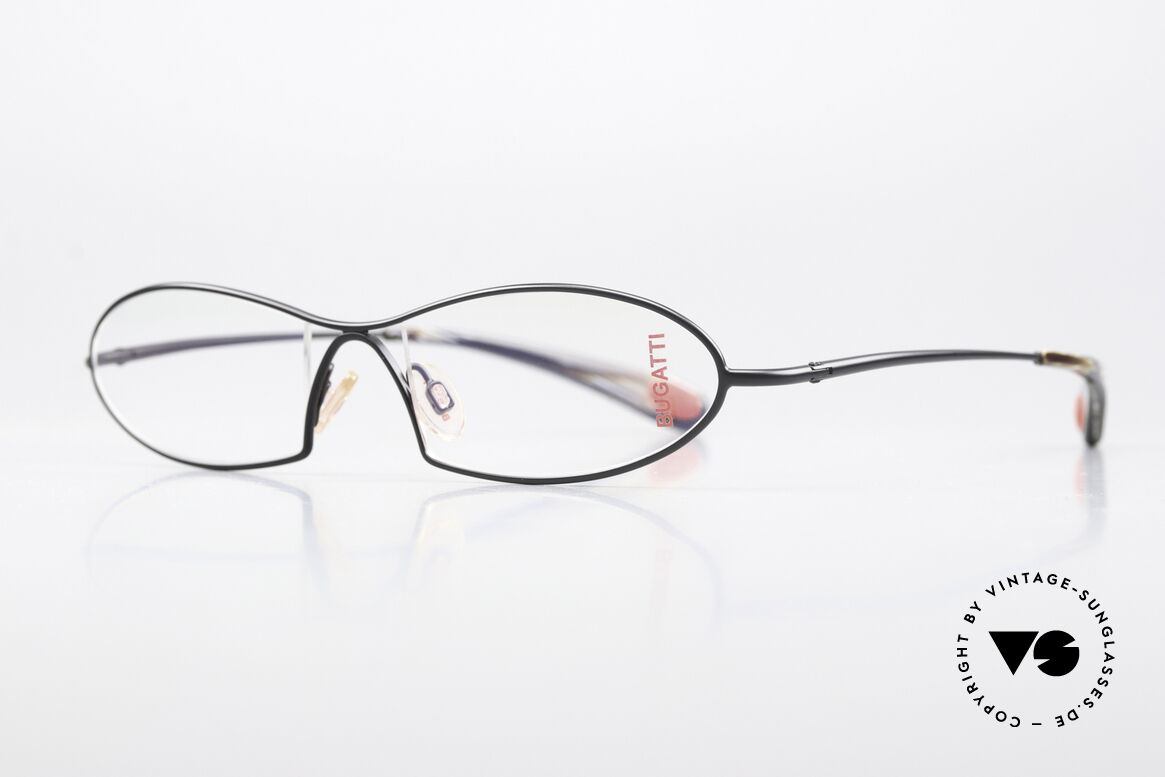 Bugatti 343 Odotype Vintage Designer Brille Herren, ergonomischer Rahmen mit Federscharnieren, Passend für Herren