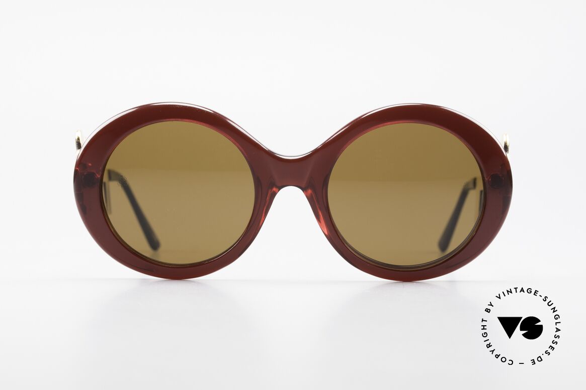 Moschino M254 Schüssel Sonnenbrille Antik, außergewöhnliche Moschino by Persol Sonnenbrille, Passend für Damen